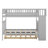 Full Over Full Wooden Bunk Bed With Trundle & Staircase-1135973683