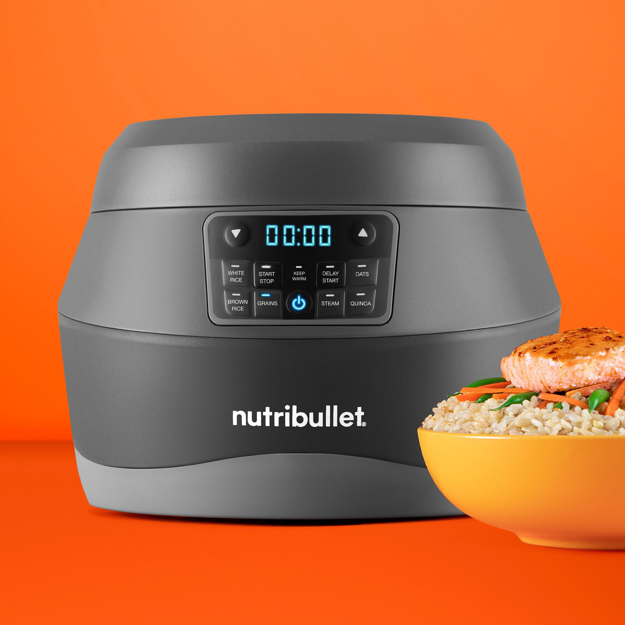 nutribullet 10 Cups Programmable Residential Rice Cooker in the Rice  Cookers department at