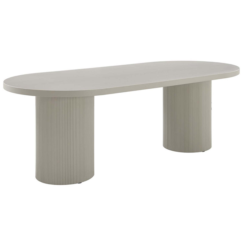 Oval Dining Table, Bone White