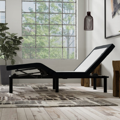 Model T2 Twin Long Adjustable Base: No Box Spring Needed, Strong Support for Pillows &amp; Massaging