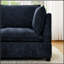 Canapé d'angle Comfy Cloud Couch 4 places avec 2 poufs, canapé-lit en chenille à assise profonde pour un confort optimal dans votre salon