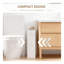 Armoire de rangement autoportante pour salle de bain étroite en MDF blanc pour les salles d'eau