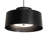 3 - Light Solar Black Drum Pendant