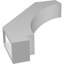 Attelle de genou en PVC de qualité architecturale 3 po x P 14 po x H 18 po-88498491