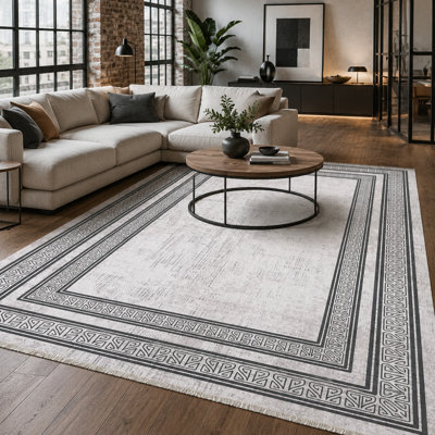 Oriental Cotton and Chenille Flatweave Area Rug