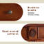 Buffet en bois massif brun noisette