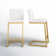 Hamby Upholstered Counter Stool with Metal Frame