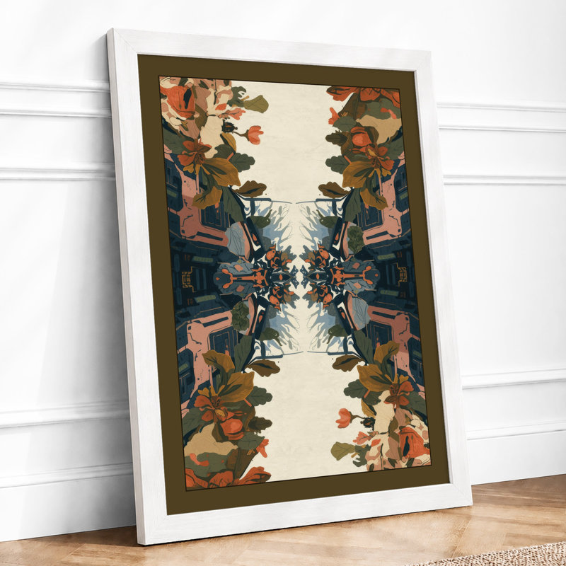 Symmetrical Garden Mirrors Eclectic - Print, A4 - 29.7 x 21.0 cm, White