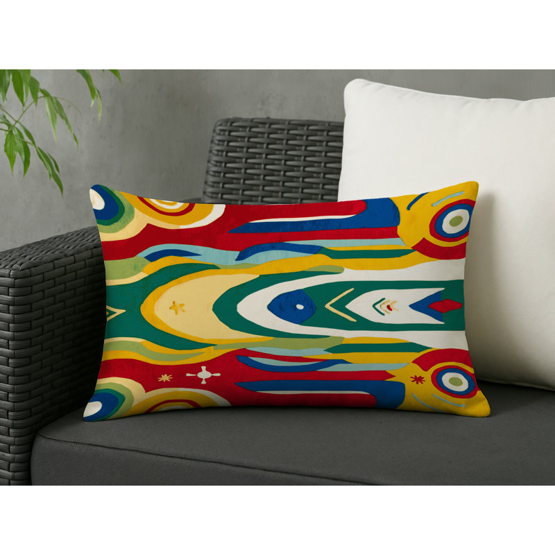 Spirited Jive Indoor And Outdoor Throw Pillow, Rectangle 20"H x 14"W