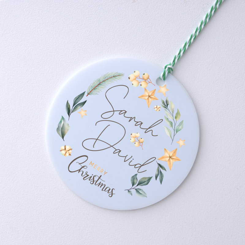 6.8cm Acrylic Hanging Figurine Ornament, White/Green, Yes