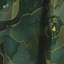«Green Luxury Abstract Fluid Art I» - Rideau abstrait occultant - 1 panneau-107808350