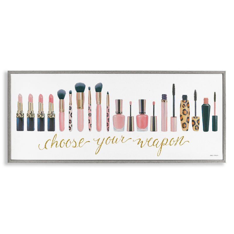 Choisissez votre arme, art giclée maquillage glam par Marco Fabiano, Estampe numérique Farmhouse, H 10 po x l 24 po