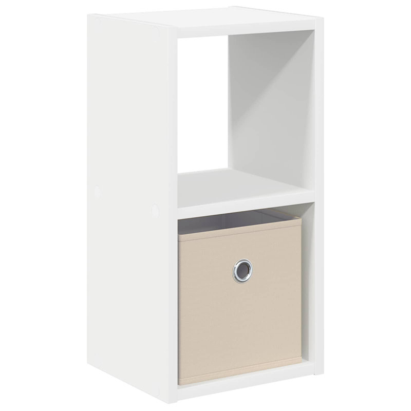25.5cm W Composite Bedside Table, White