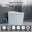 Toilette intelligente sans réservoir une pièce avec siège de bidet intégré, siège à ouverture / fermeture automatique, température réglable, capteur de pied, eau chaude et sécheuse, poignée latérale avec plusieurs commandes
