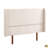 King Size Solid Dry Bamboo Wood 12 Inch Platform Bed, With 48" Upholstered High Headboard, Easy Assembly