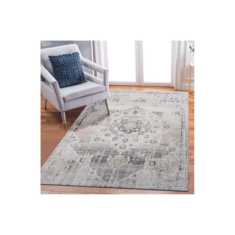 Collection 8X10 Medallion Non-Shedding Living Room Bedroom Dining Home Office Stylish And Stain Resistant Area Rug