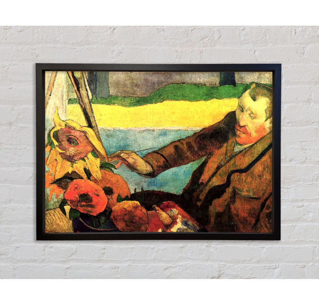 Malerei Vincent Van Gogh Gemälde Sonnenblumen von Paul Gauguin - Einzelbildrahmen Kunstdrucke auf Leinwand