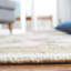 Tapis d'intérieur bouclé fabriqué à la main à motif floral ivoire / beige Hollander-21305072