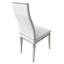Chaise rembourrée en similicuir avec base en acier inoxydable-2065698112-2063826369