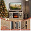Crédence de rangement l 48 po avec foyer électrique Ripley-1252576639