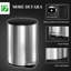 20L Round Fingerprint-Resistant Stainless Steel Step Trash Can with Soft-Close Lid and Removable Inner Bucket for Kitchen and Small Spaces