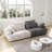 Large 3 Seat Sofas, Suede Fabric Eucalyptus Frame, Modern Home Lounge