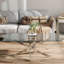 120Cm Wide Clear Glass Top Coffee Table