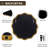 Contemporary Round Wavy Mirror Circle Bathroom Vanity Mirror | Stainless Steel Frame-1028065280-1024564585