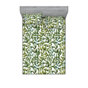 Vert olive, kaki, blanc / floral