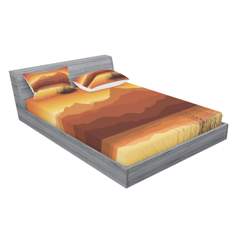 Microfiber Fitted Sheet, Full Fitted Sheet with 2 Pillowcases