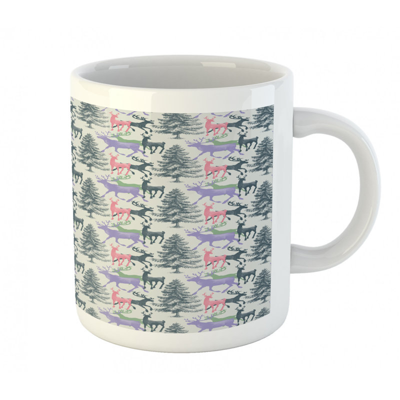Grande tasse à café cerf