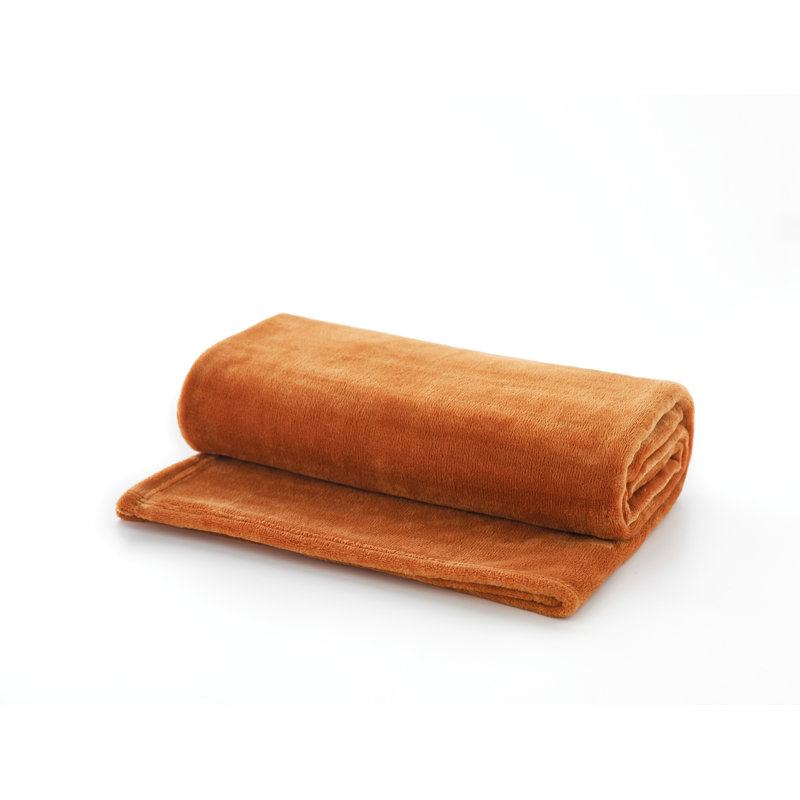 Plain Weave / Muslin Throw Blanket, Brown