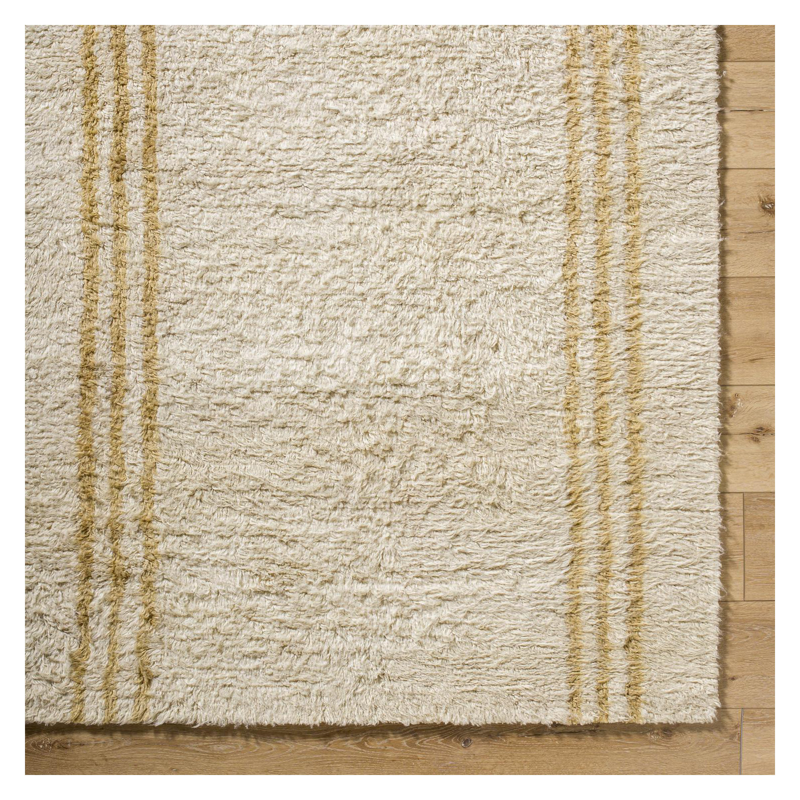 Hand Tufted Wool Tan Rug, Rectangle 9' x 12'