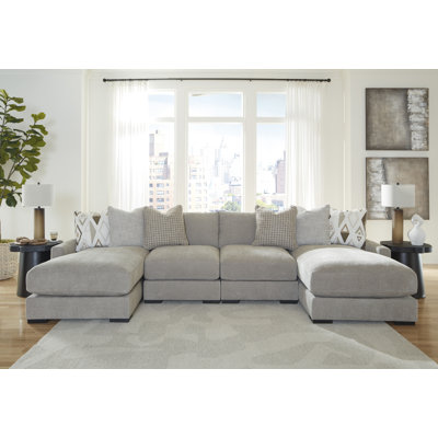 Canapé modulaire 4 pièces Aslan Court Pebble