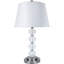 Ensemble de lampes standard argenté 11" Temples