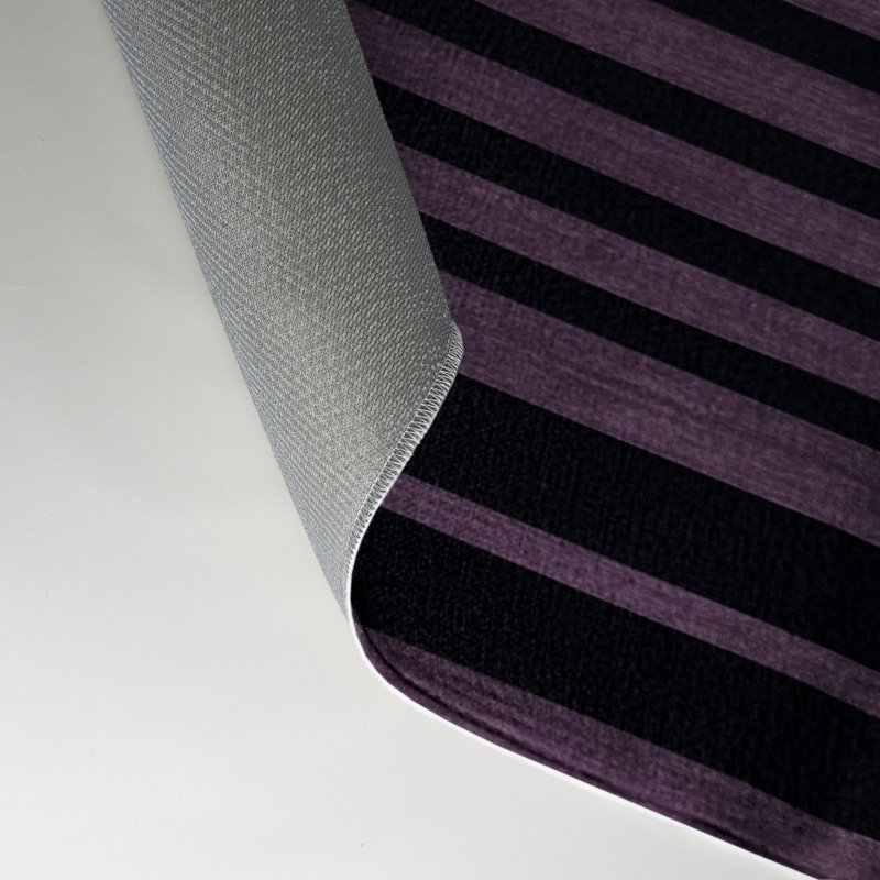 Tapis intérieur / extérieur gris HorizontalStripes, Rectangle 9 pi x 12 pi
