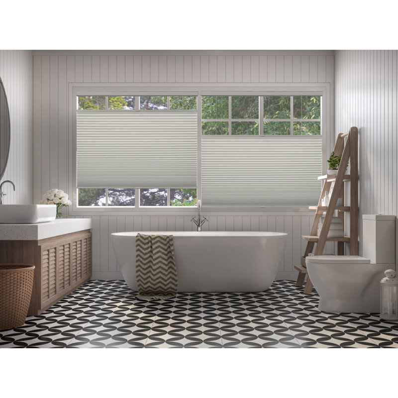 Store alvéolaire occultant sans cordon Blindsavenue, l 34,5 po, L 72 po, Blanc hivernal