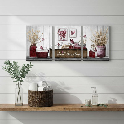 3 Piece Wrapped Canvas Wall Art