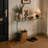 Noreen Modern Tempered Glass Console Table For Living Room