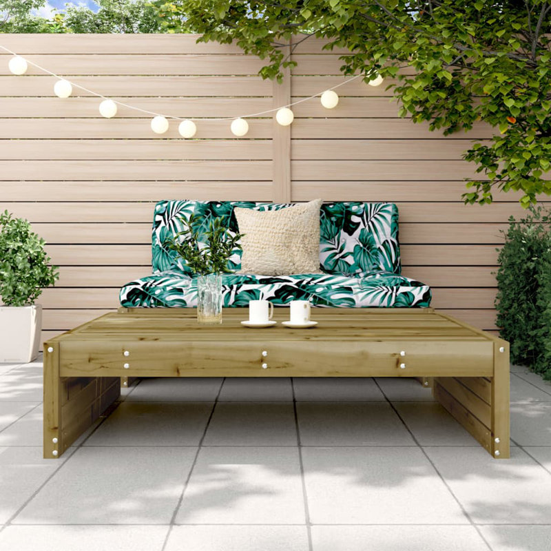 Fredrico Outdoor Ottoman, Brown