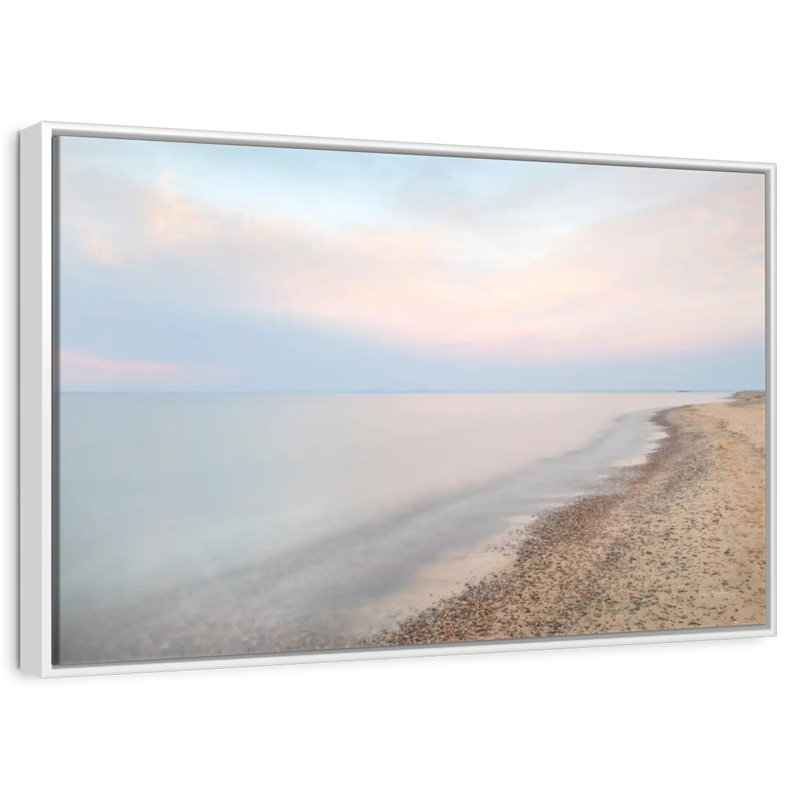 Rive du lac Supérieur, Cadre flottant blanc, 37 po x 25 po