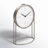 Kyles No Numbers Metal Quartz Movement / Crystal Tabletop Clock in Grey