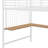 Battista Metal Loft Bed with Desk and Metal Grid-262573586-252788971