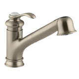Fairfax Single-Hole or Three-Hole Kitchen Sink Faucet with 9" Pullout Spout