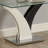 Jamel Glass Top End Table