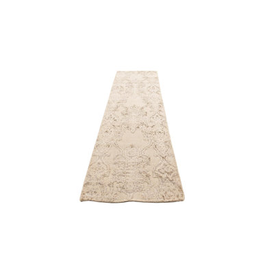 Tapis de couloir beige clair Osborne