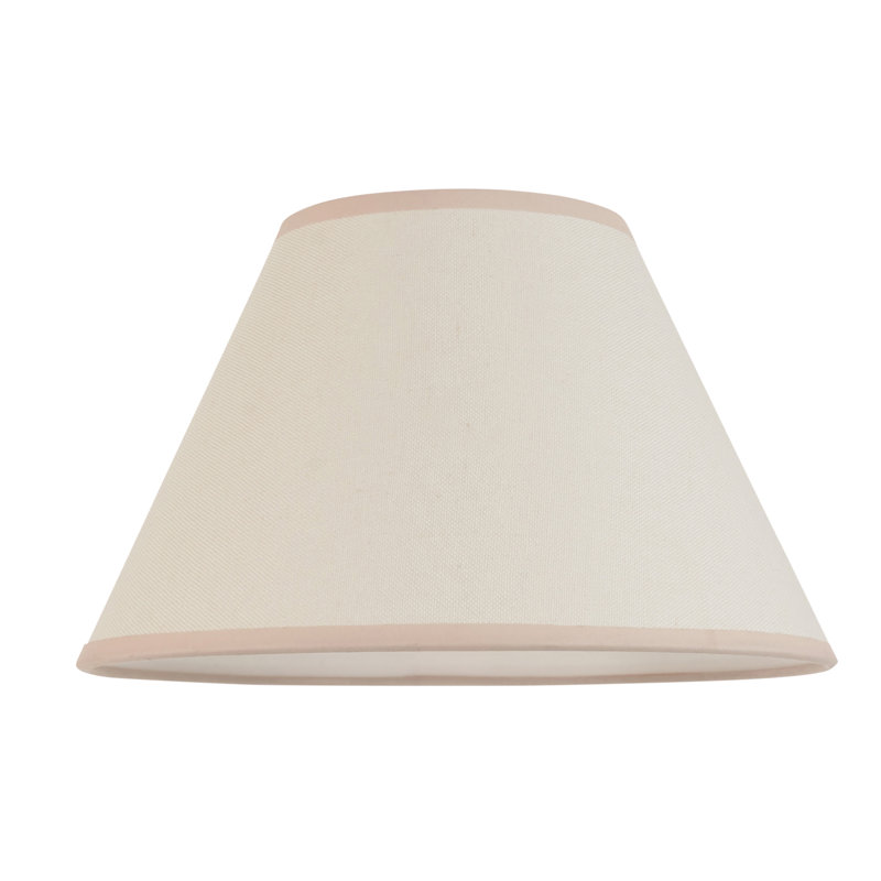Ivy Tapered Lamp Shade finished in Vintage White, 18cm H x 14cm W x 30cm D