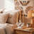 White Ceramic 3-Arm Candelabra, Sculptural Three-Arm Candle Holder for Taper Candles, Mantel, Console, or Dining Table