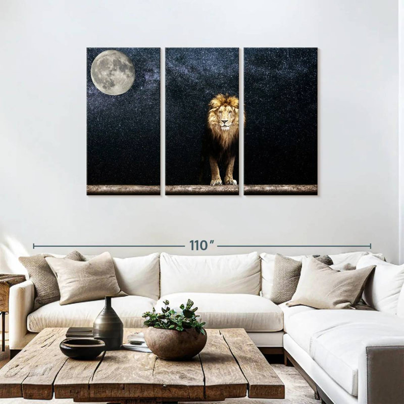 Moonlight Lion, 48" H x 74" W