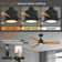 Emidia Standard Ceiling Fan with LED Lights Indoor
